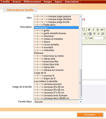 Formation en ligne hierarchiser les familles